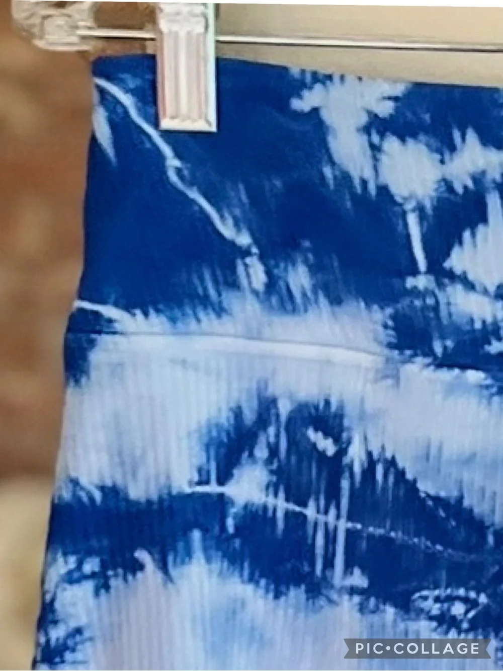 Year of Ours Blue Tie Dye Ribbed Knit Skort NWT M Activewear Pickleball